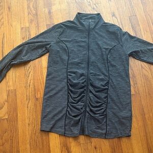 Motherhood Gray Heather Zip-Up Maternity Jacket